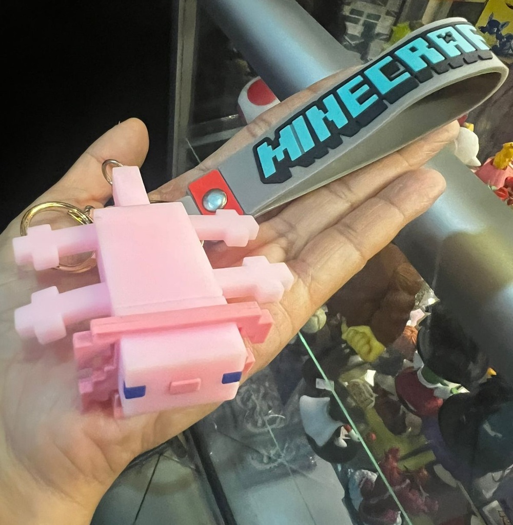 Ajolote Rosa Minecraft