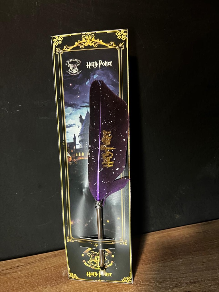 Bolígrafo - Pluma morada de Harry Potter