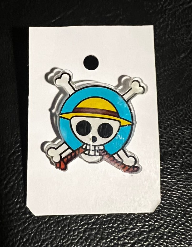 Pin Acrílico - Jolly Roger - One Piece