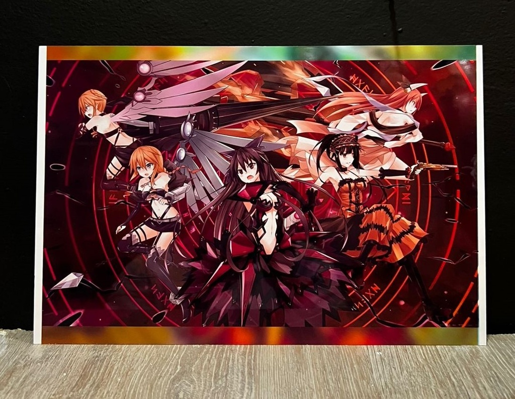 Metal Poster - Date A Live - Kurumi Tokisaki - Tohka Yatogami y Kotori Itsuka