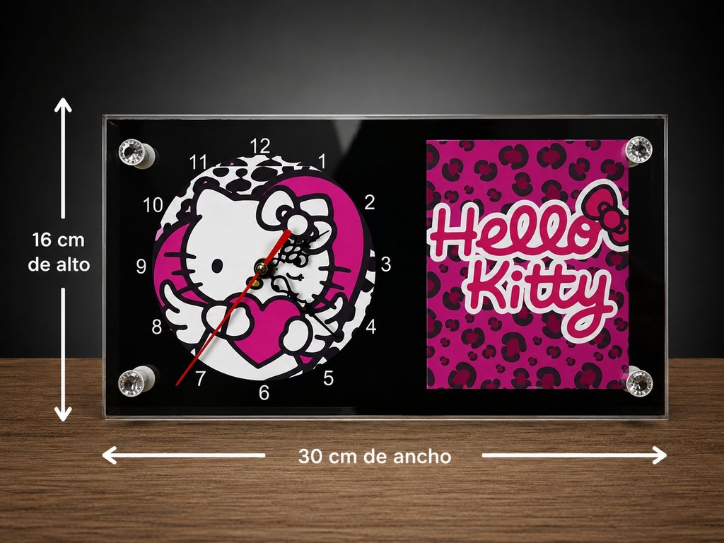 Reloj de pared rectangular