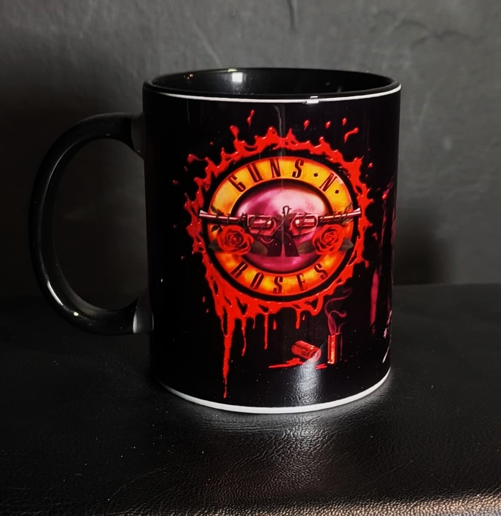 Mugs sublimado Guns N' Roses 11 onzas color interno Negro