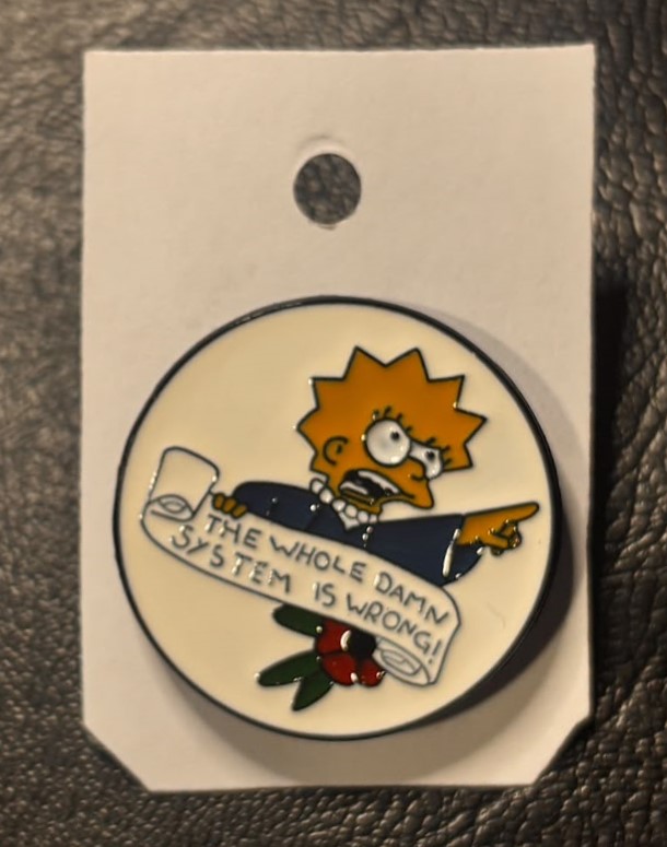 Pin Metálico - Lisa Simpson - The Simpson